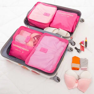 Organizador de Malas Pinks to You: Kit Completo de Organização de Viagem