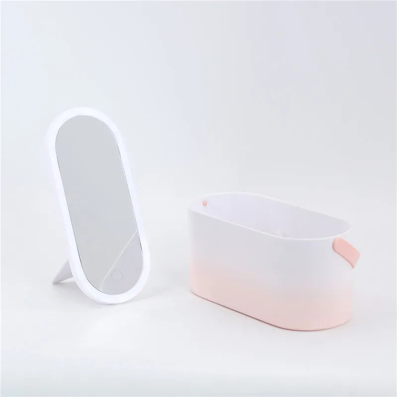 Magic Led Pinks to You- Organizador de Maquiagem com Espelho LED